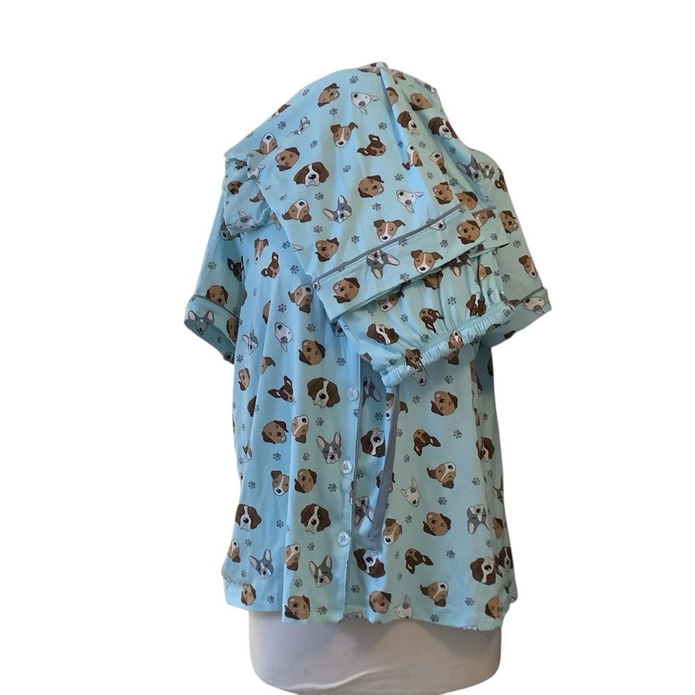 Pillow Talk Cute Dog Print Pajamas